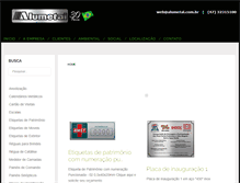 Tablet Screenshot of alumetal.com.br